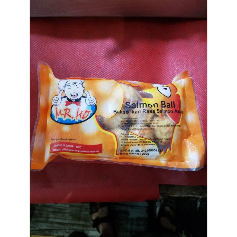 

mr ho salmon ball 200gr , baso salmon