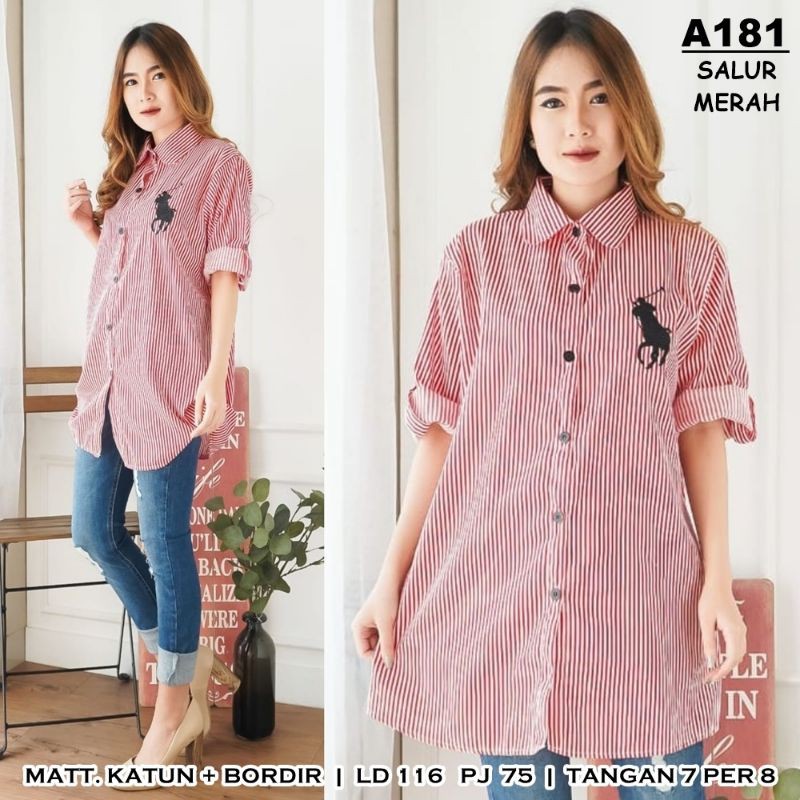 BISA COD KEMEJA POLUR JUMBO LD 116 PJG 75 KK