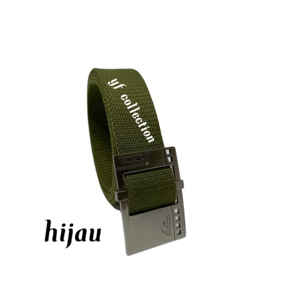GESPER IKAT PINGGANG PRIA WANITA KANVAS BELT BUCKLE TYPE GESER 120cm