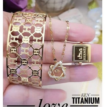 TiTanium set perhiasan wanita QA52