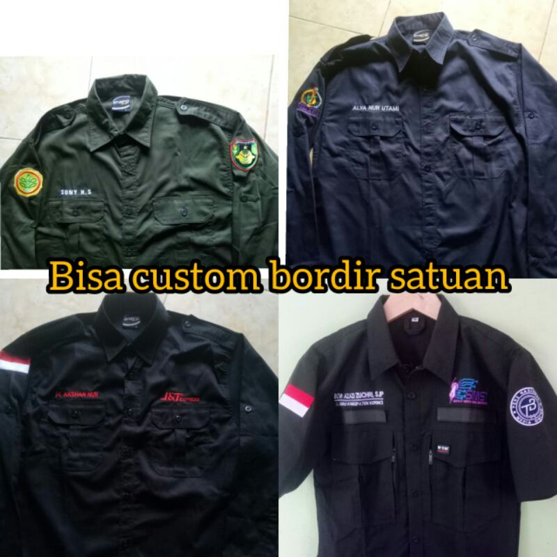 custom bordir kemeja satuan
