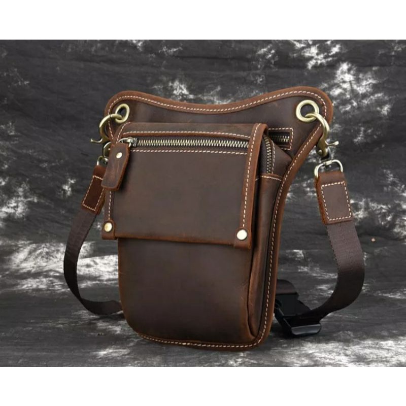 TAS PAHA KULIT ASLI - WAIST BAG KULIT ASLI CH BAHAN KULIT ASLI KULIT CH - TAS PINGGANG KULIT ASLI OR