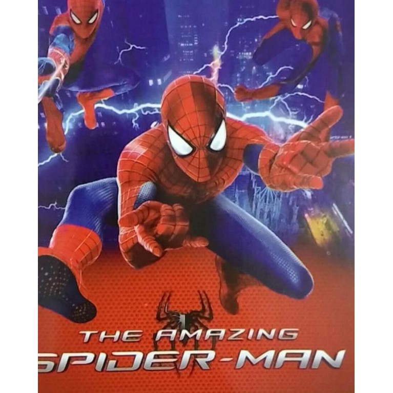 WJ77339✘ SELIMUT BONITA SPIDERMAN BLANKET SPIDER MAN MARVEL COMICS SUPER HERO ☀✆