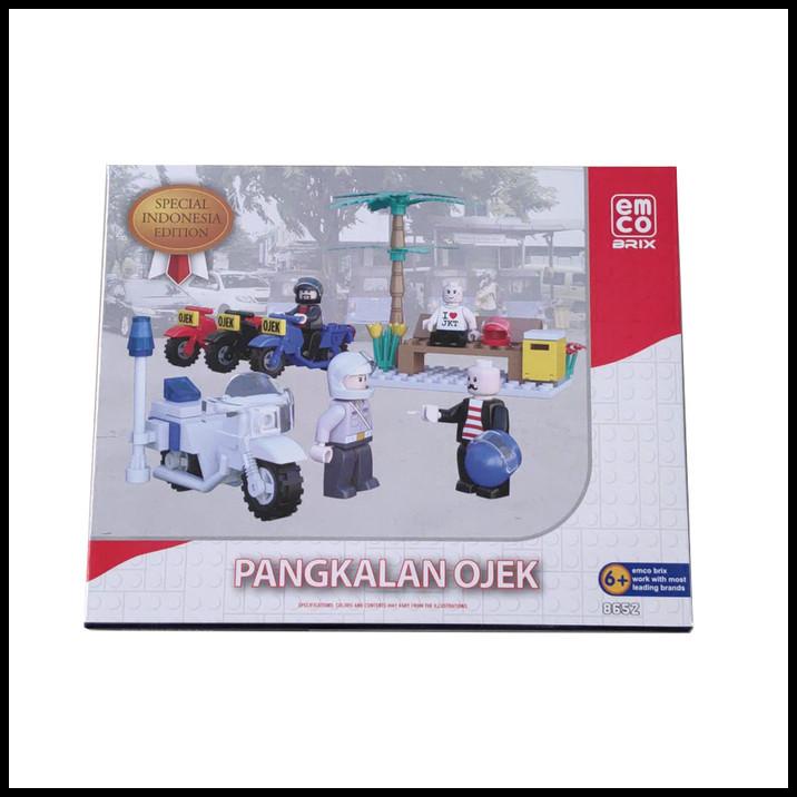Lego Emco 8652 Brix Special Indonesia Edition Pangkalan Ojek Original