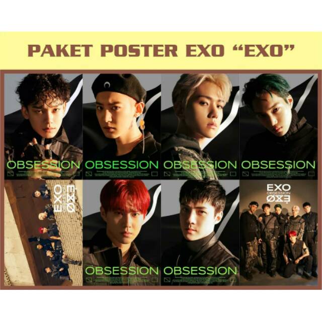 Paket Poster Exo Obsession Shopee Indonesia