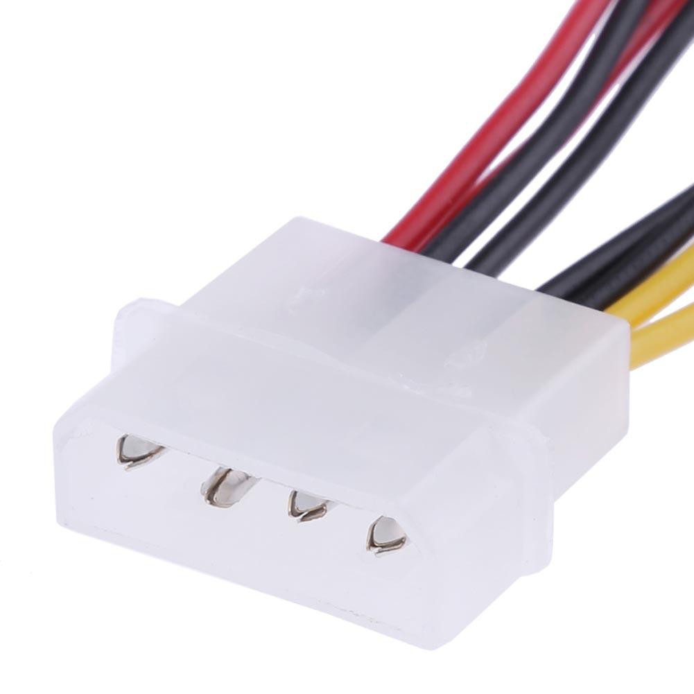 1pcs 4-Pin PC CPU Fan Power Cables Molex to 3-Pin Power Supply Adapter Connector Fan Adapter Cable