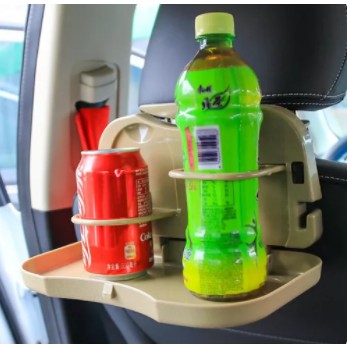 TRAVEL DINING Car Tray Meja Lipat Portable Mobil Organizer Botol Makan