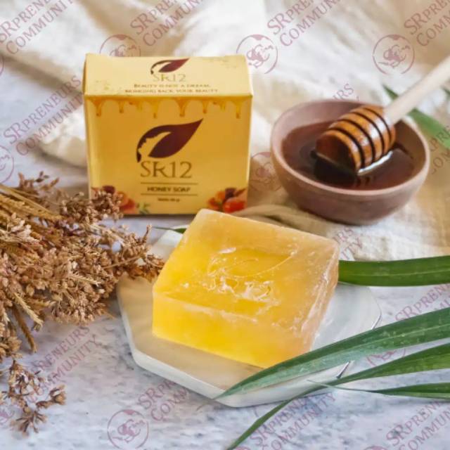 Herbal Soap Honey SR12 Sabun Madu Pencuci Muka Kulit Wajah Kering dan Sensitif