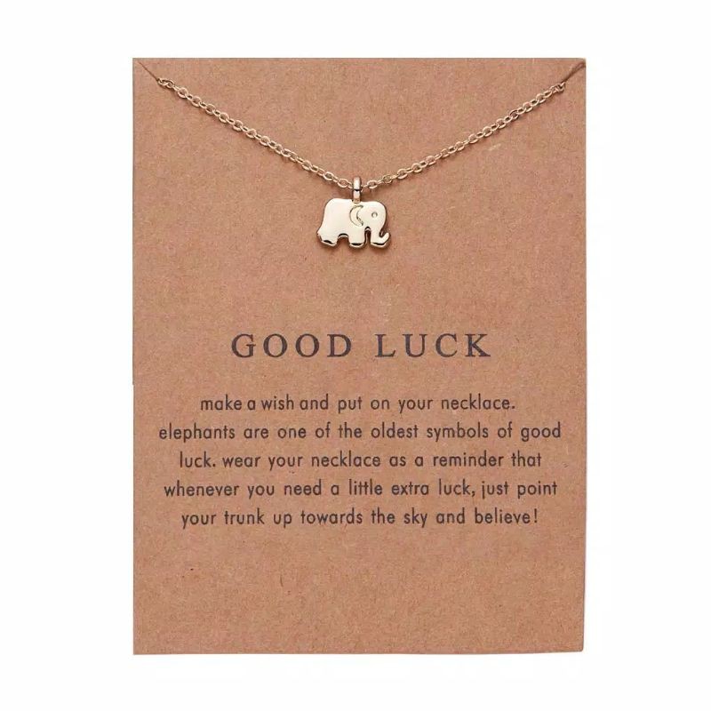 Kalung goodluck elephant emas