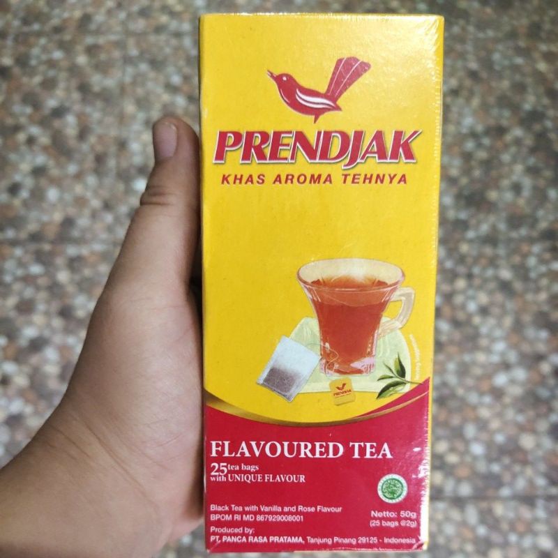 

PRENDJAK TEH HITAM DENGAN RASA VANILLA DAN ROSE NON ENVELOPE 25TEABAGS