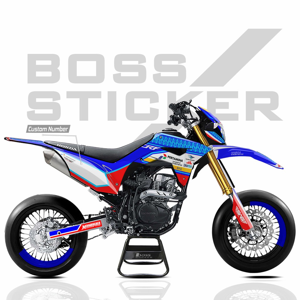 Sticker stiker decal CRF 150 L- mandalika racing team (MRT) - decal crf mandalika