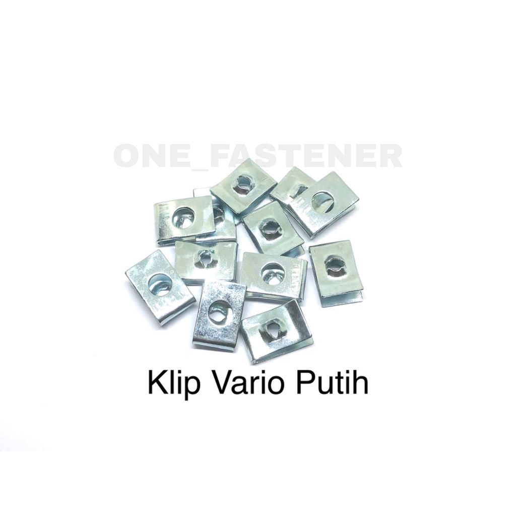 100 pcs Klip Vario Only Putih batok beat honda matic ulir cacing kasar