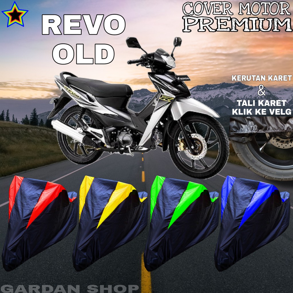 Sarung Motor REVO OLD Hitam KOMBINASI Body Cover Penutup Revo PREMIUM