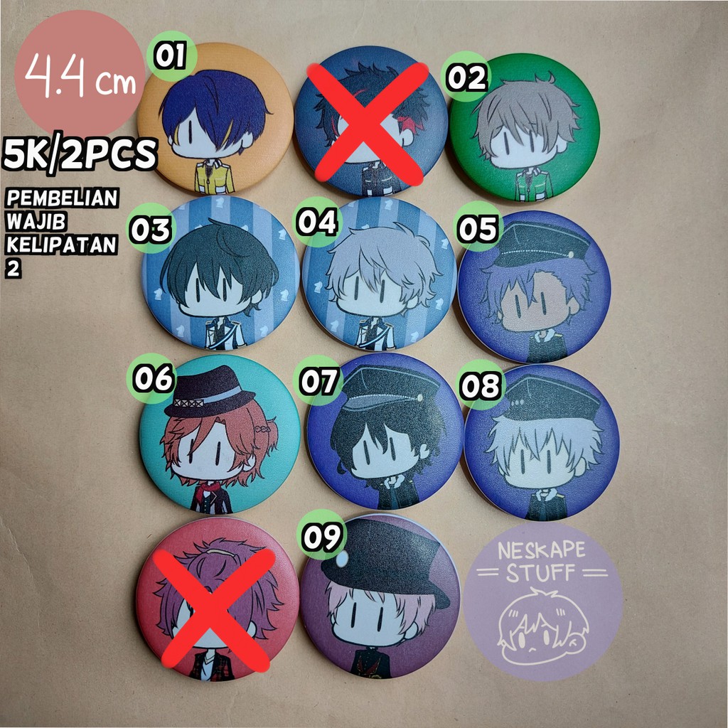 Ensemble Stars - Fan Merch Pin Peniti 4.4cm [ CLEARANCE SALE ]