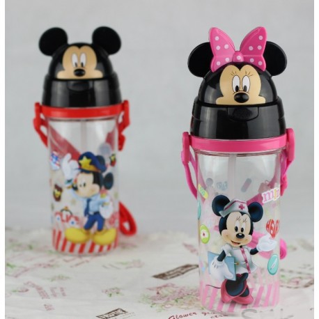 Botol Minum Karakter Mickey Minnie Drinking Bottle Water BPA Free Anti Bocor 4155/4156 580ml