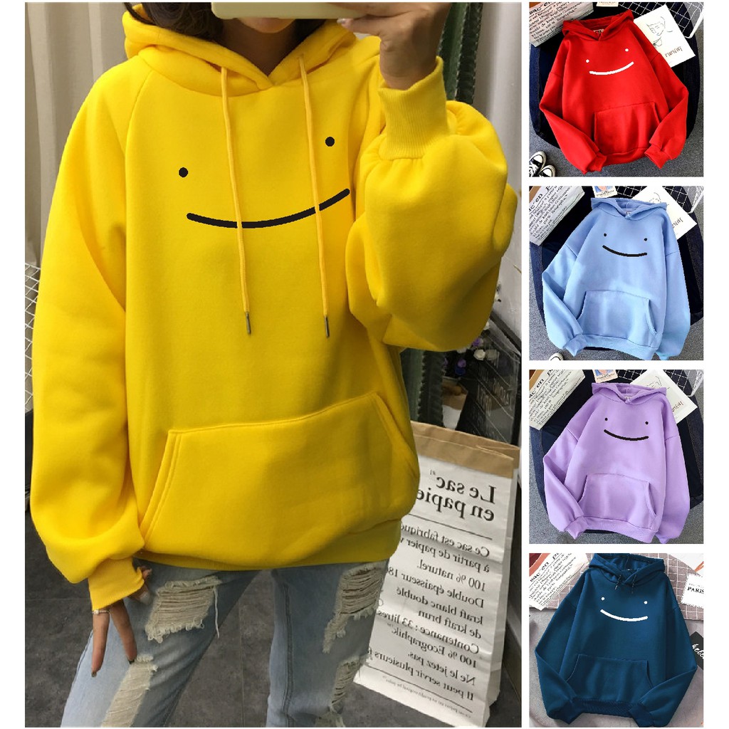 FenishaStore Sweater Hoodie Pria Dan Wanita SMILE DREAM Bisa Bayar Ditempat COD