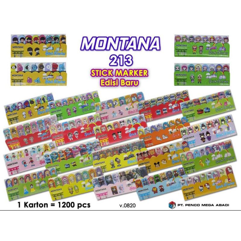 

PEMBATAS BUKU KARAKTER / POST IT MONTANA 213