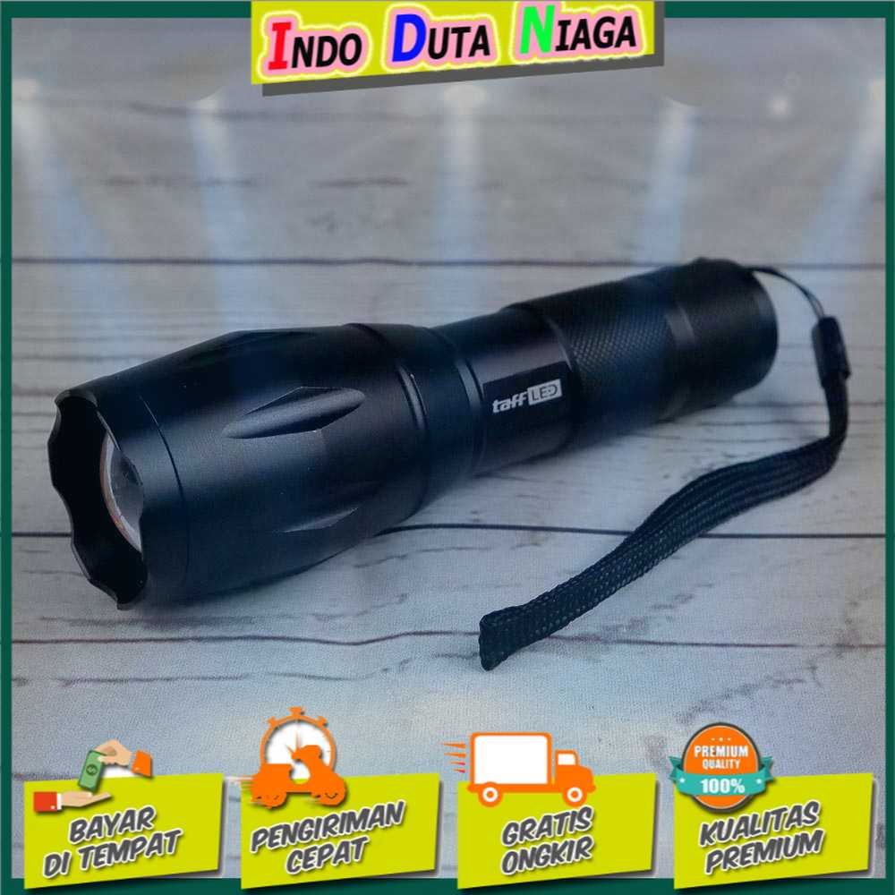 IDN TOOLS - TaffLED Senter LED Cree XM-L T6 2000 Lumens - E17