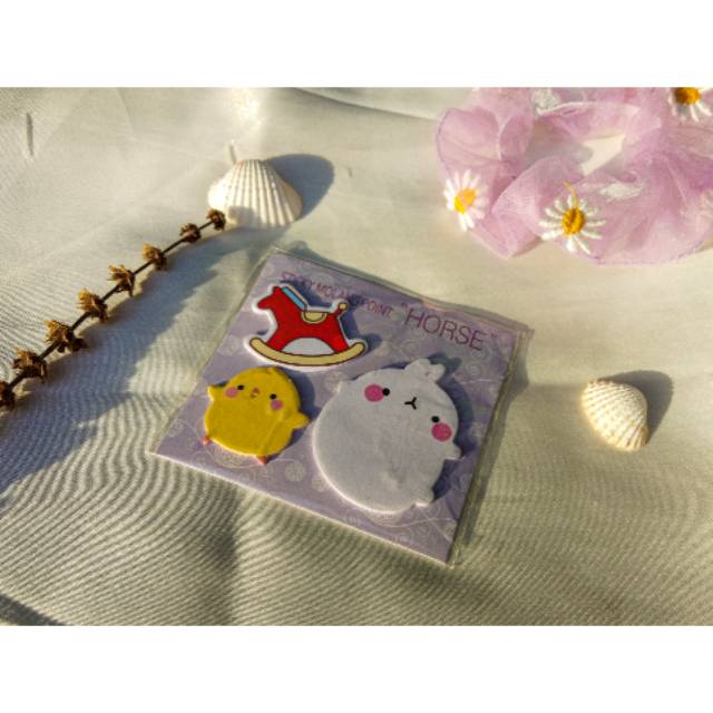 

Molang and friends series 3 post it notes/sticky notes 3 in 1