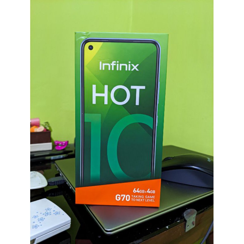Infinix Hot 10 RAM 4/64  dan 128 GB Ocean Wave