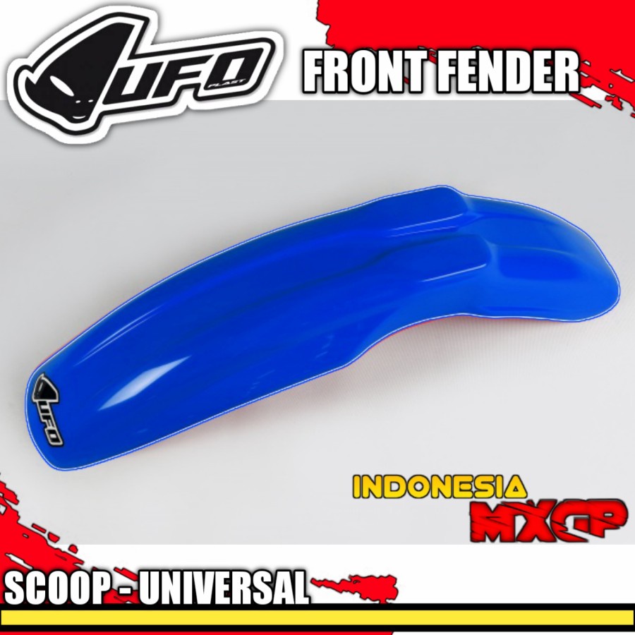UFO SCOOP UNIVERSAL FRONT FENDER COVER - SPAKBOR DEPAN SET ADVENTURE TRAIL - SUMO SUPERMOTO - MOTOCR