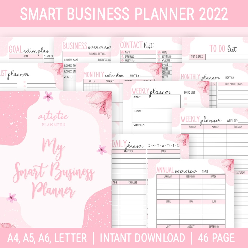 business planner book 2022