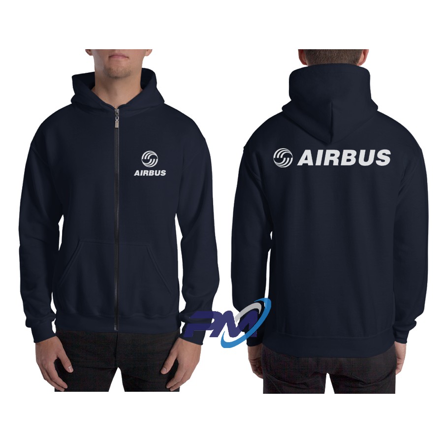 Jaket Hoodie Zipper Airbus
