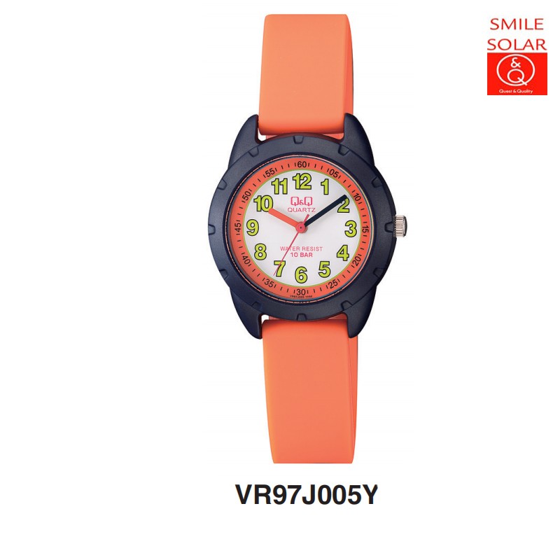 SALE Jam Tangan Anak Lucu Colorful Rubber Analog Original Q&amp;Q QNQ QQ VR97 VR97J Series