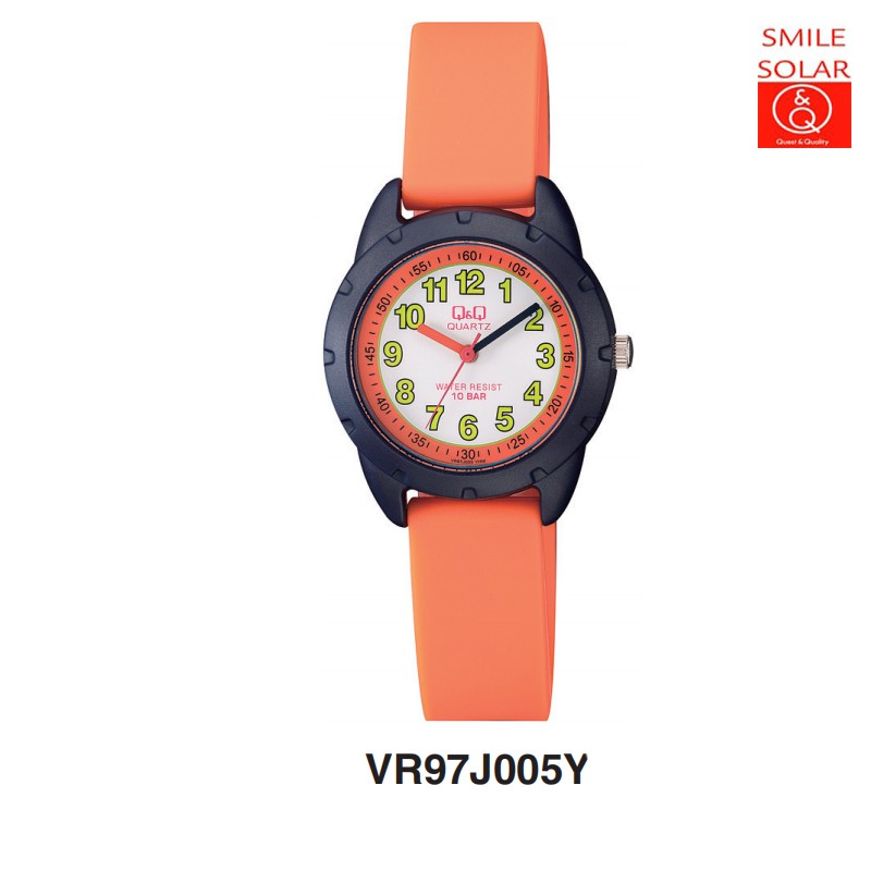 SALE 7.7 Jam Tangan Anak Lucu Colorful Rubber Analog Original Q&amp;Q QNQ QQ VR97 VR97J Series