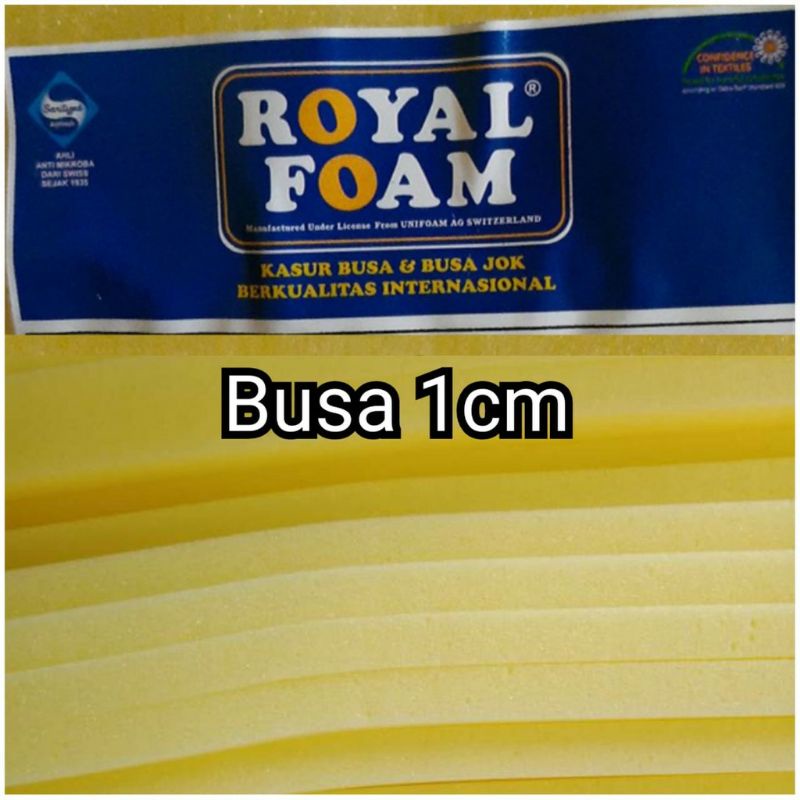 Busa Royal Foam lembaran Tebal 1cm 150x200cm Busa Surpet/Kasur Yellow/Kuning Busa 10mm
