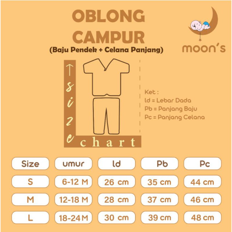 SETELAN OBLONG CAMPUR, SETELAN OBLONG CAMPUR MOONS