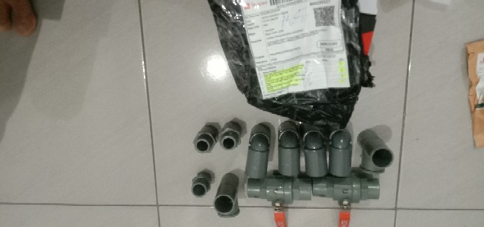 Stop Kran Ball Valve Pass ¾ Inch Handle Besi Kd34