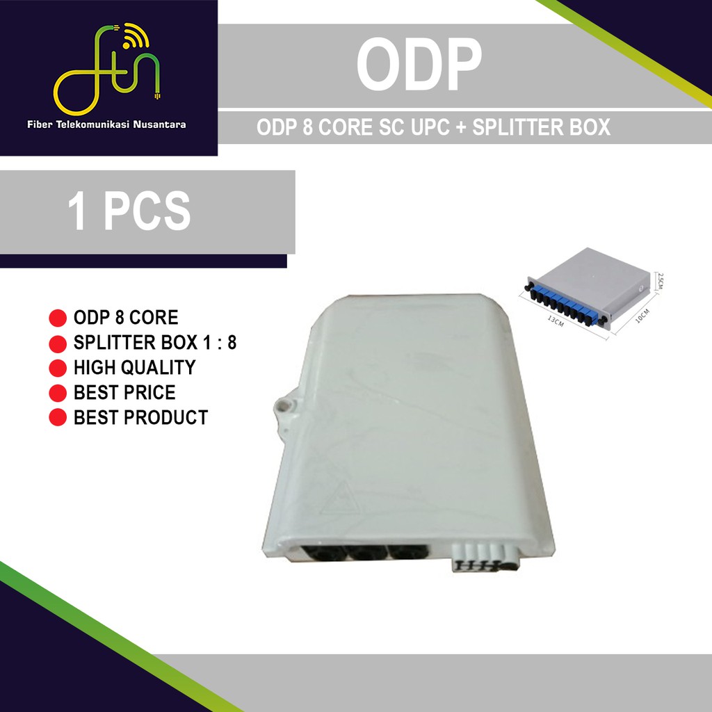 odp 8 core/Odp 8core/odp 8c/odp 8 core lengkap splitter 1:8 sc upc
