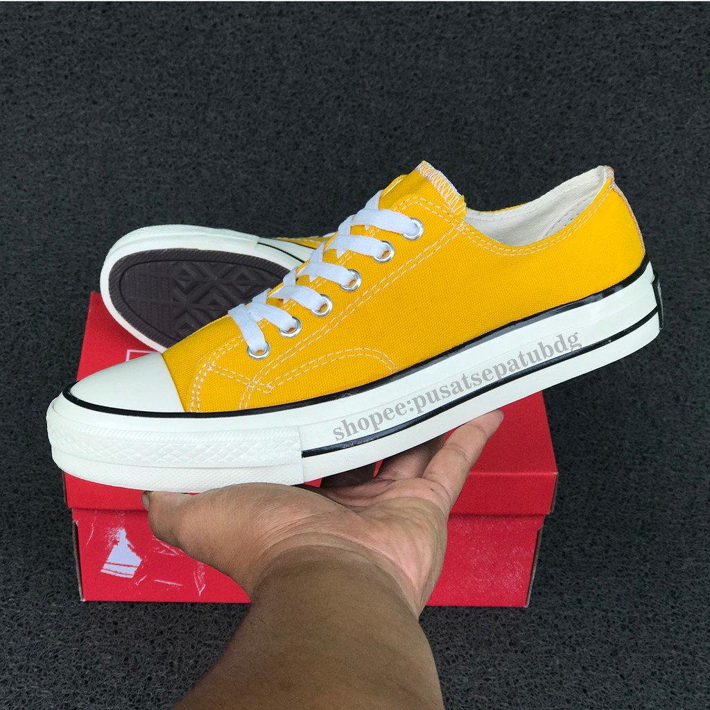 Sepatu Converse 70s Low All Star Pendek Kuning Sunflower