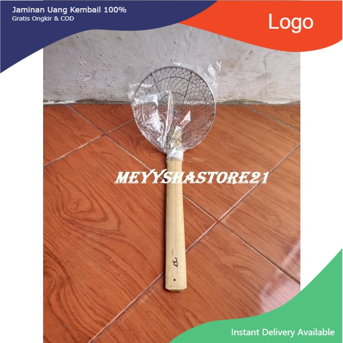 saringan mie ayam stainless no.8/serok mie/saringan stainless