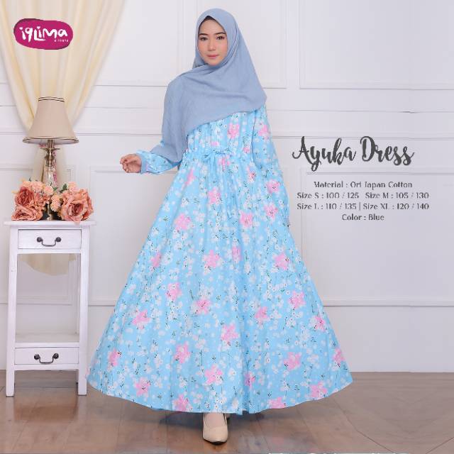 GAMIS KATUN JEPANG I AYUKA DRESS IQLIMA