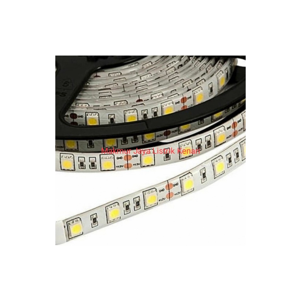 Led Strip 12v Dc Waterproof Outdoor 5 meter 5050 Jelly Mata Besar Jelly