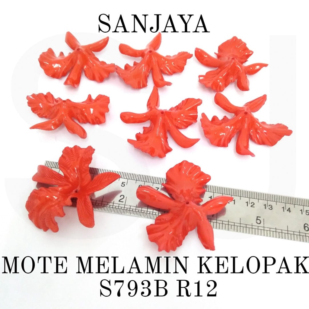 MOTE MELAMIN / MANIK KELOPAK BUNGA / MANIK MELAMIN KELOPAK BUNGA BESAR / MOTE MELAMIN KELOPAK S793B