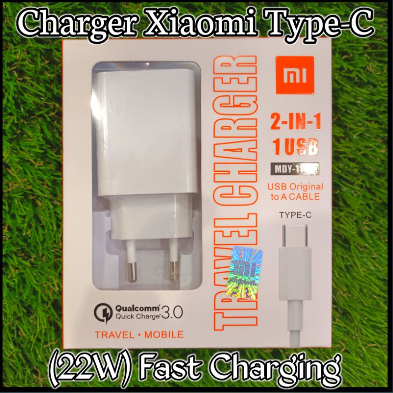 CHARGER XIAOMI FAST CHARGING 3.A USB TYPE-C 22.5W TRAVEL CHARGER PREMIUM QUALITY super fast charging
