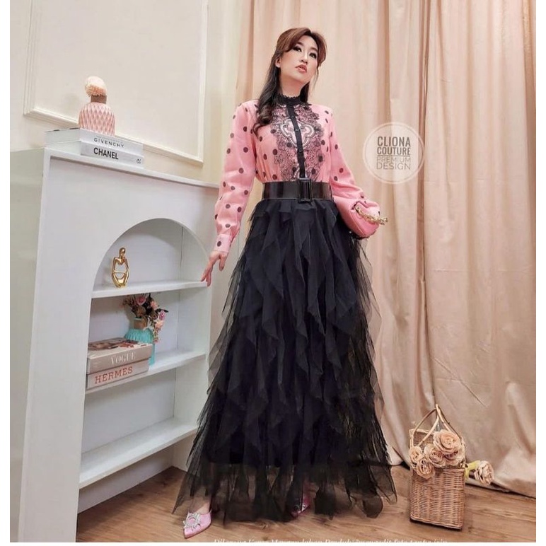 Dress polka cliona couture