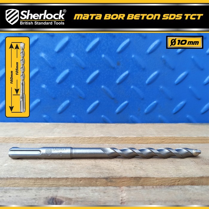 Mata Bor Beton SDS Material TCT / Sherlock Panjang 160 mm x Diameter 10 mm