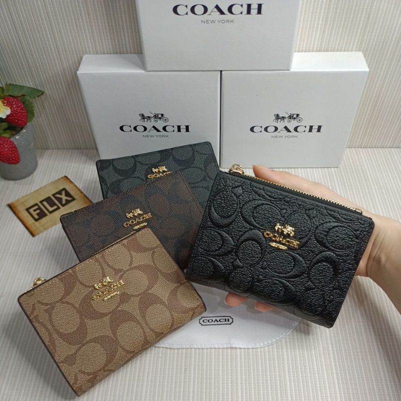 Dompet wanita C signature mini with box + dustbag (L2zipper)