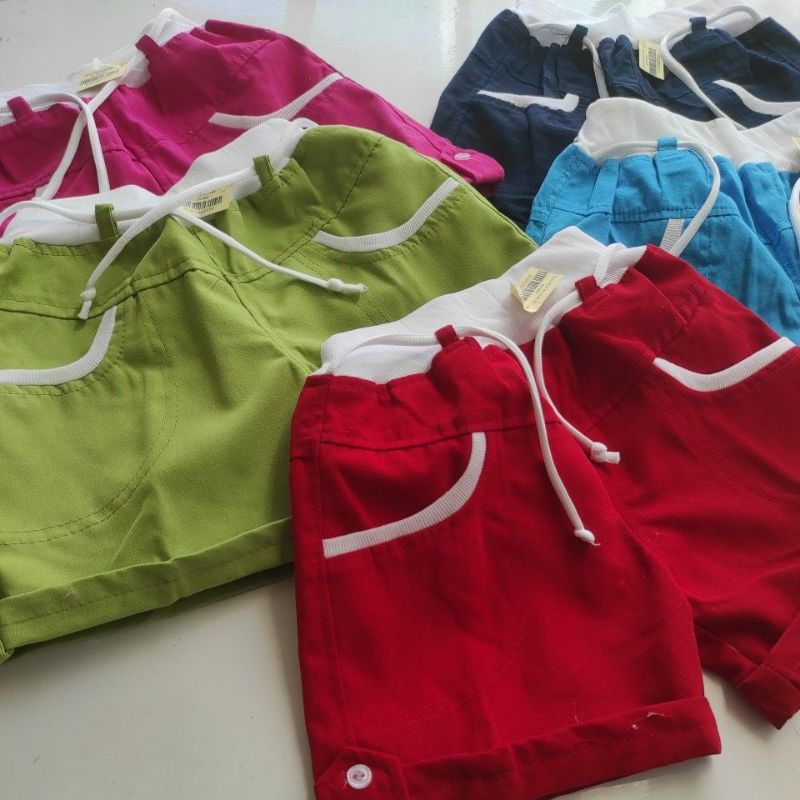 celana Polos Anak Usia 2-4 Tahun Hot Pant Candy Cerah