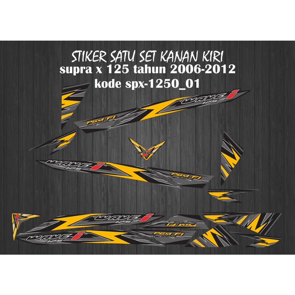 STIKER STRIPING VARIASI SUPRA X 125 TAHUN 2006-2012 SPX-1250_01