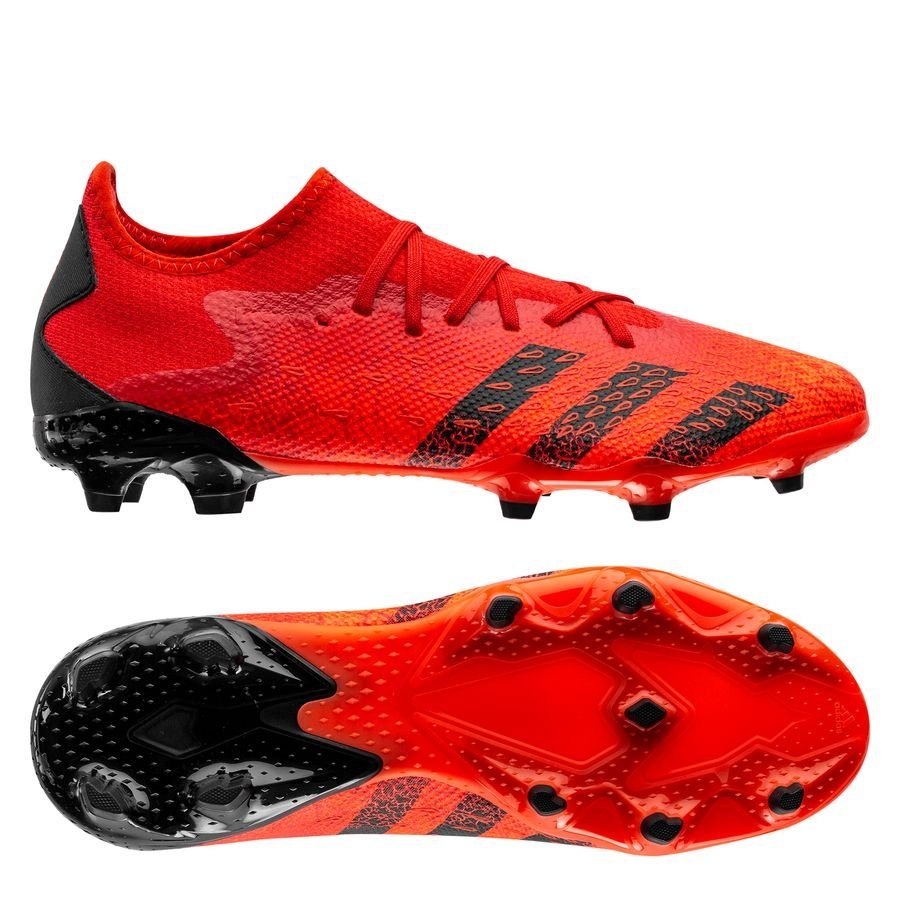 SEPATU BOLA ADIDAS Predator Freak .3 L FG Red Black FY6289