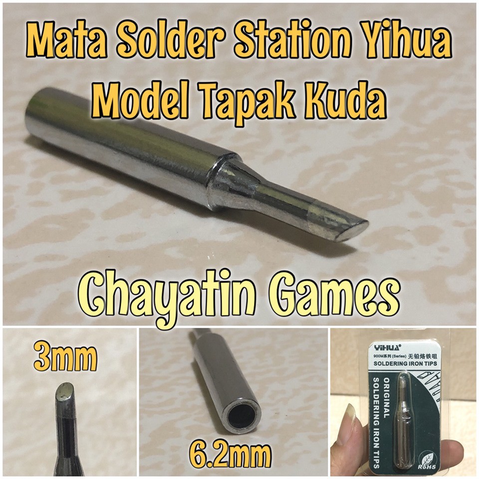 Mata Solder Station Ori YIHUA 900M-T-3C ( Tapak Kaki Kuda )