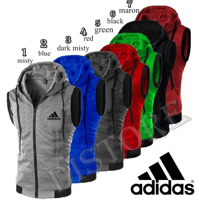Jaket rompi polos vest Adidas