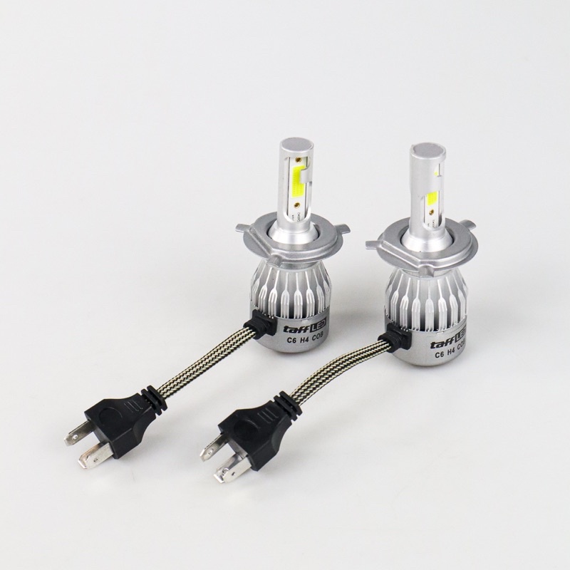 TaffLED Lampu Mobil Headlight LED H4 COB 2 PCS - C6 - White