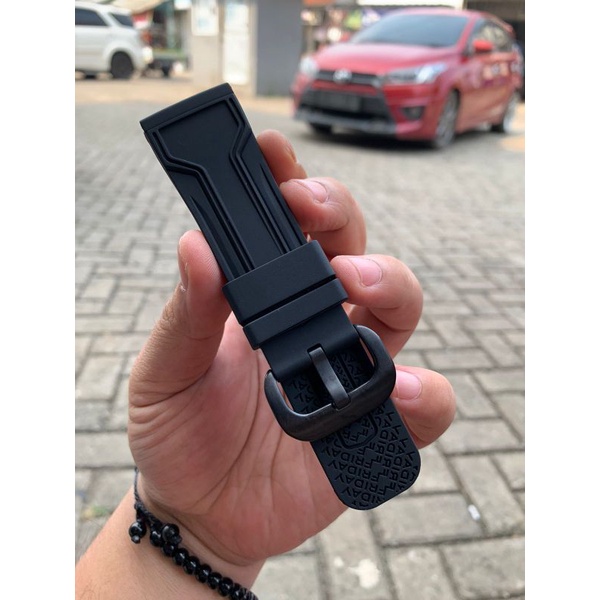 Strap Tali Jam Tangan Sevenfriday Silicon strap Full hitam