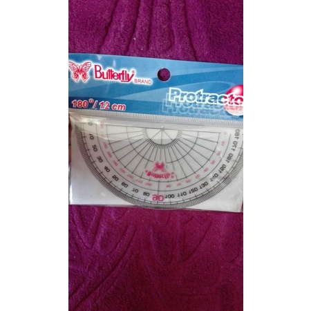 

penggaris busur butterfly 180 derajat 12 cm